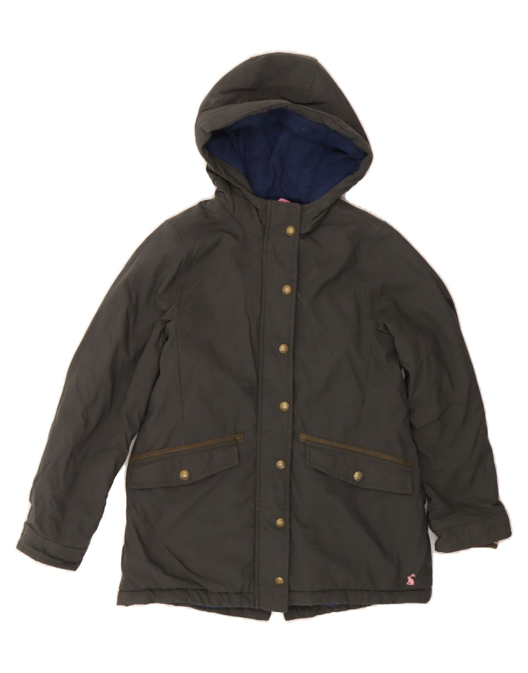 JOULES Girls Hooded Parka Jacket 9-10 Years Green Polyamide Vintage Joules and Second-Hand Joules from Messina Hembry 