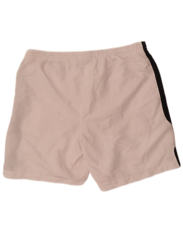 Pantaloncini sportivi da uomo Lotto UK 42/44 XL Poliestere color block bianco