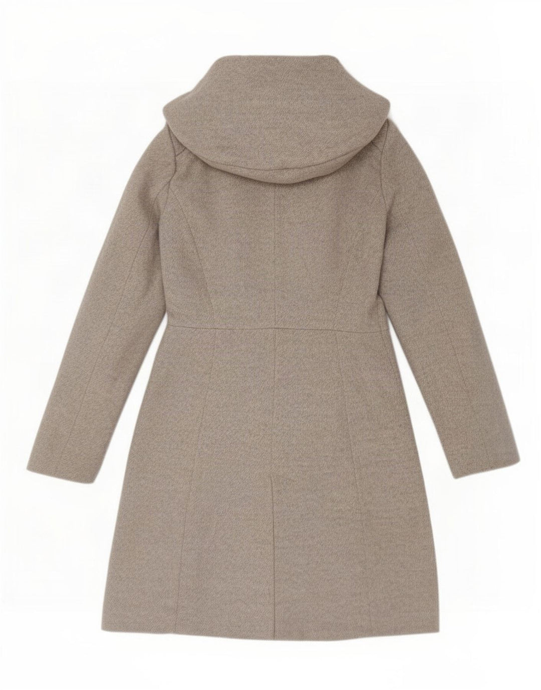 Soprabito con cappuccio da donna Zara UK 12 acrilico grigio medio