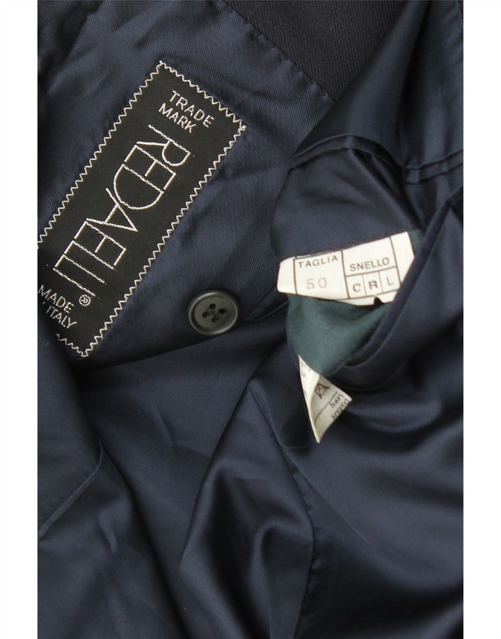Giacca Blazer Doppiopetto Uomo Redaelli IT 50 Large Blu Navy