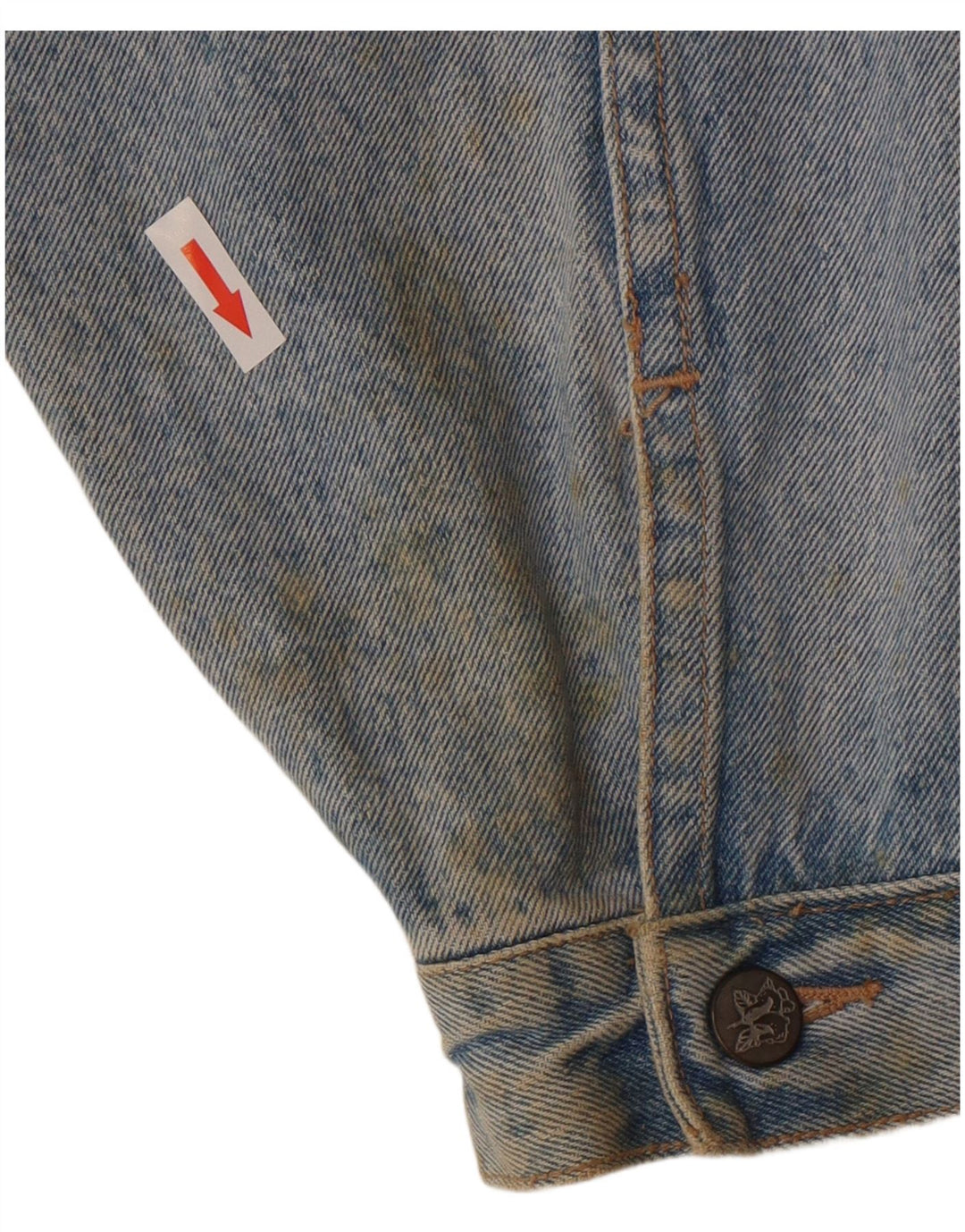 Giacca in denim da donna Ragazza UK 14 XL Blu cotone