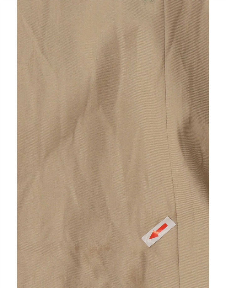 Giacca blazer da donna a 2 bottoni con grafica ampia e vestibilità ampia Aikha UK 14 Beige medio