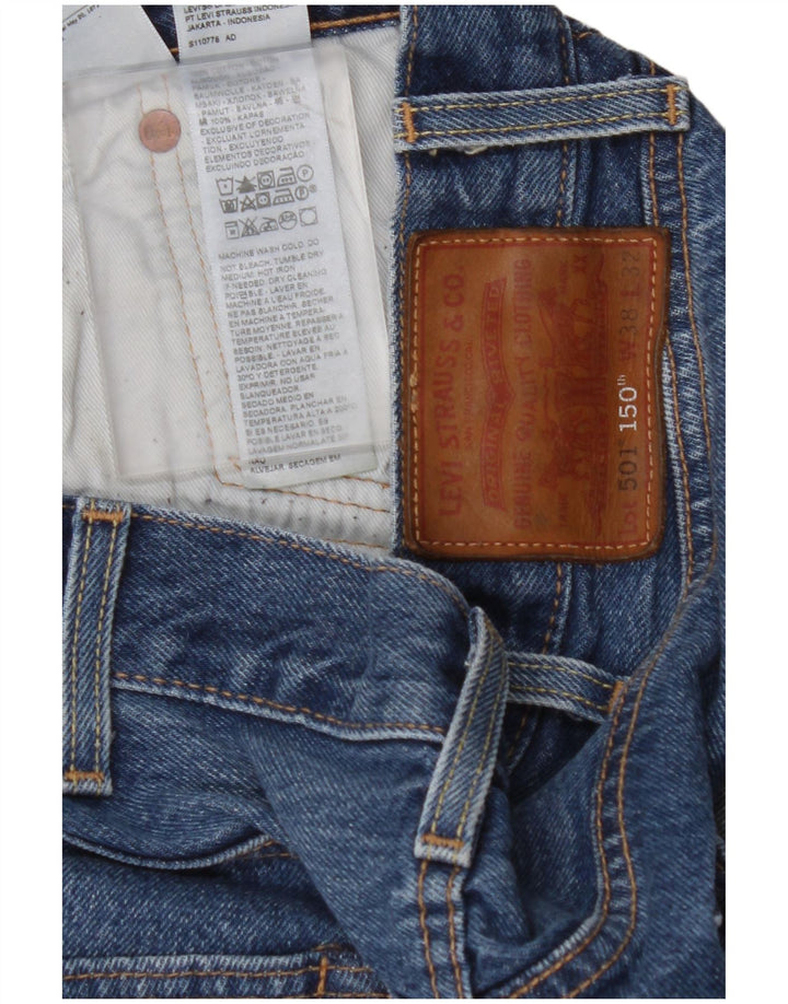 LEVI'S Jeans dritti da uomo 501 W38 L32 cotone blu