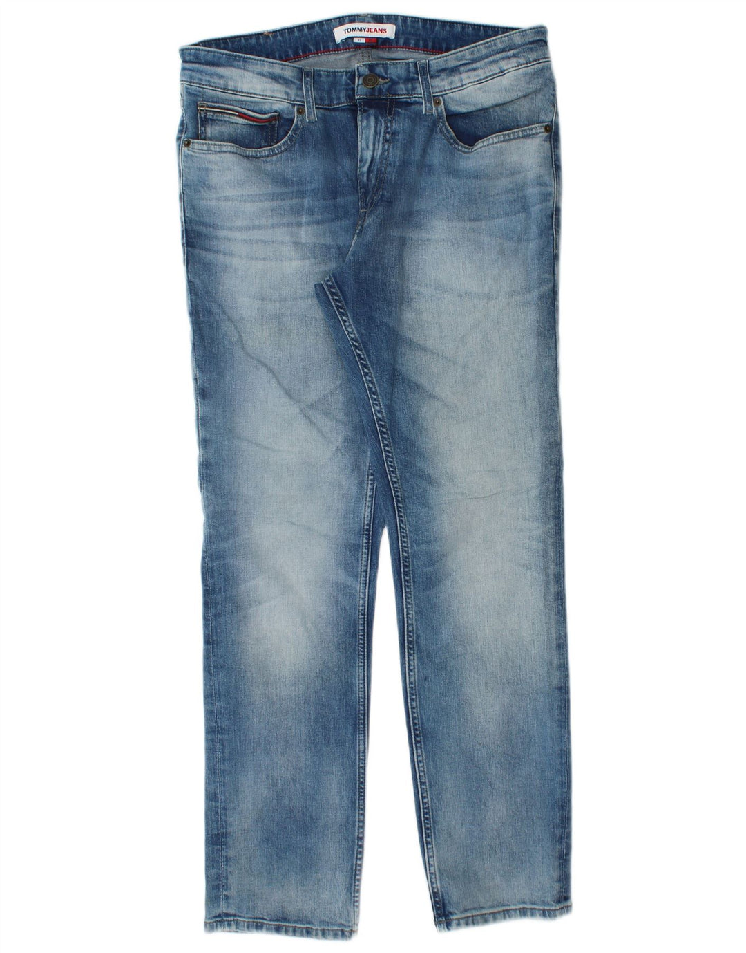 Jeans dritti da uomo Tommy Hilfiger W32 L30 cotone blu