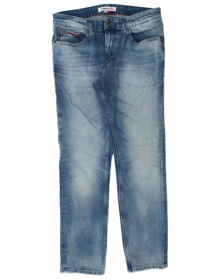 Jeans dritti da uomo Tommy Hilfiger W32 L30 cotone blu