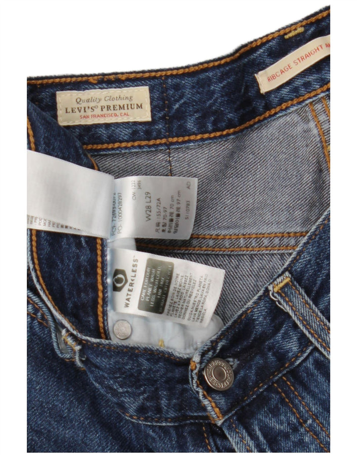 Levi's Jeans dritti da uomo a gabbia toracica W28 L29 in cotone blu