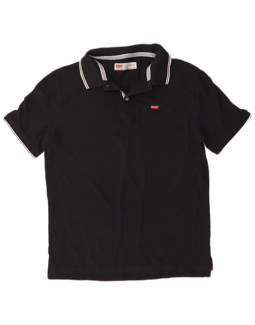 Polo Levi's da uomo XL in cotone nero