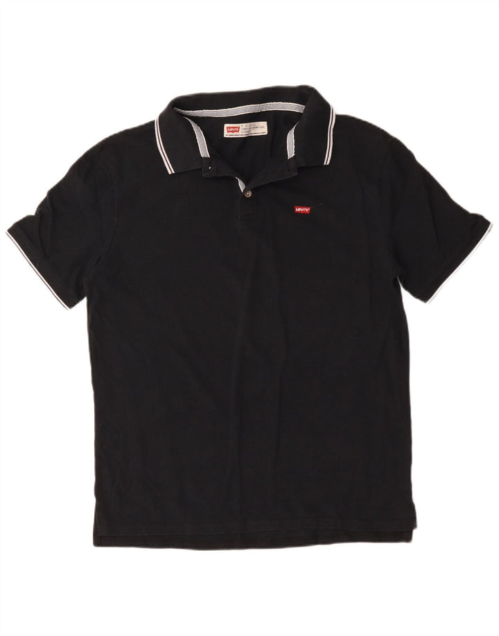 Polo Levi's da uomo XL in cotone nero