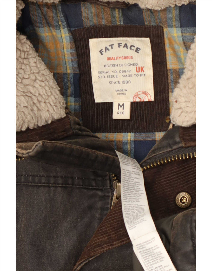 Giacca da uomo in cotone cerato Fat Face UK 38 Marrone medio