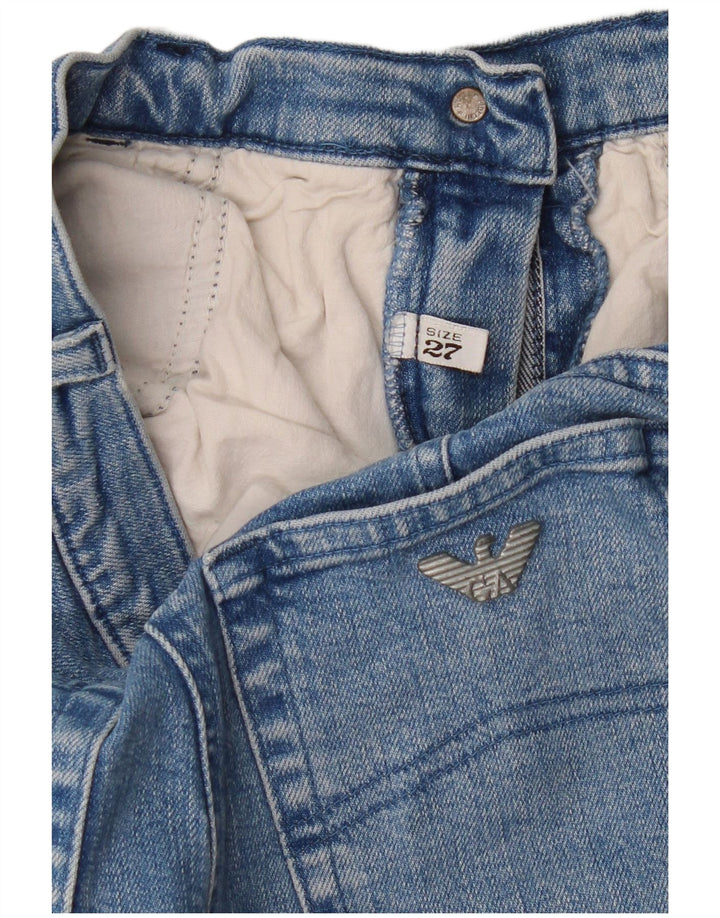 Jeans dritti da donna Armani W27 L27 Blu