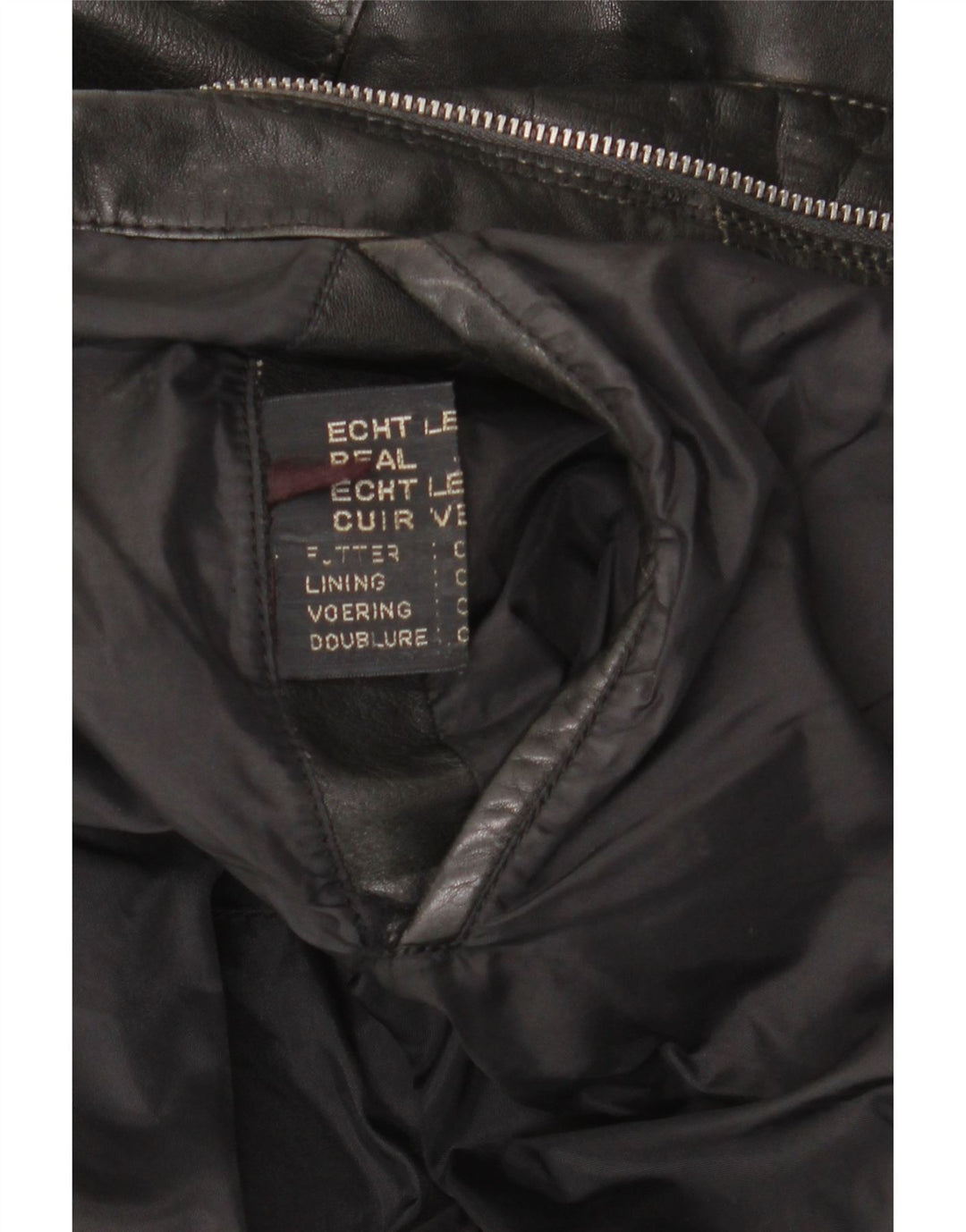 Giacca in pelle vintage da uomo UK 42 XL in pelle nera