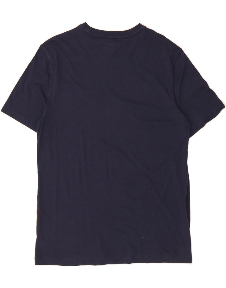 EDDIE BAUER Mens T-Shirt Top Medium Navy Blue Cotton Vintage Eddie Bauer and Second-Hand Eddie Bauer from Messina Hembry 