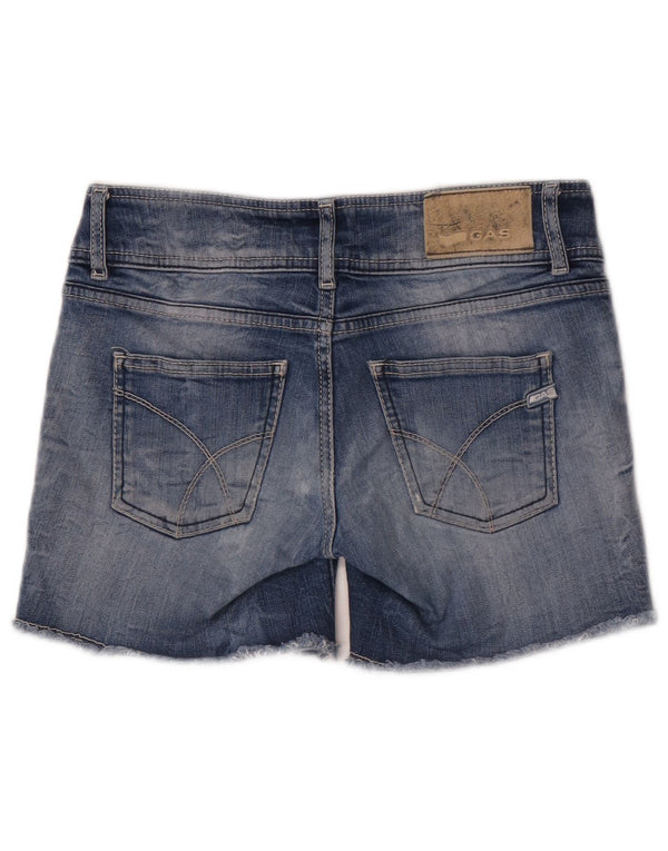 Pantaloncini di jeans GUESS da donna W26 piccoli in cotone blu