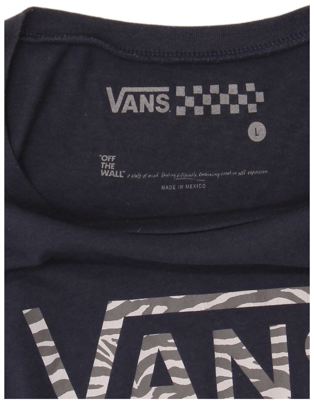 Maglietta grafica da donna Vans Top UK 14 Large Blu Navy