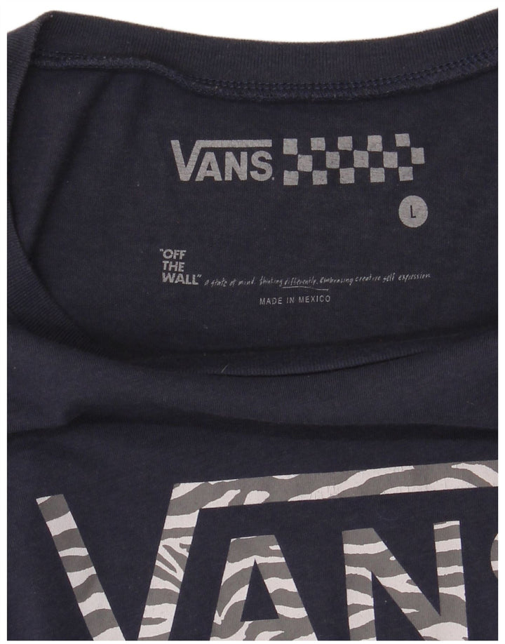Maglietta grafica da donna Vans Top UK 14 Large Blu Navy