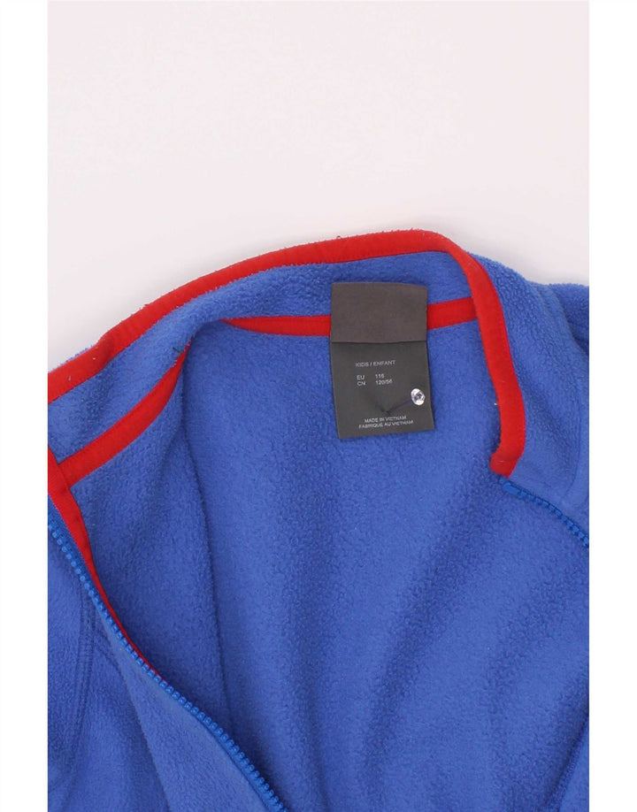 Giacca in pile foderata per ragazzi Jack Wolfskin 5-6 anni in poliestere blu