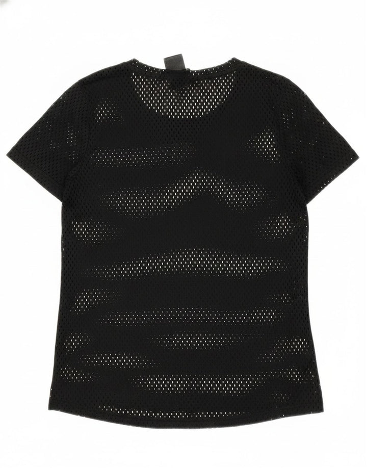 ADIDAS Womens Graphic T-Shirt Top UK 8 Small Black