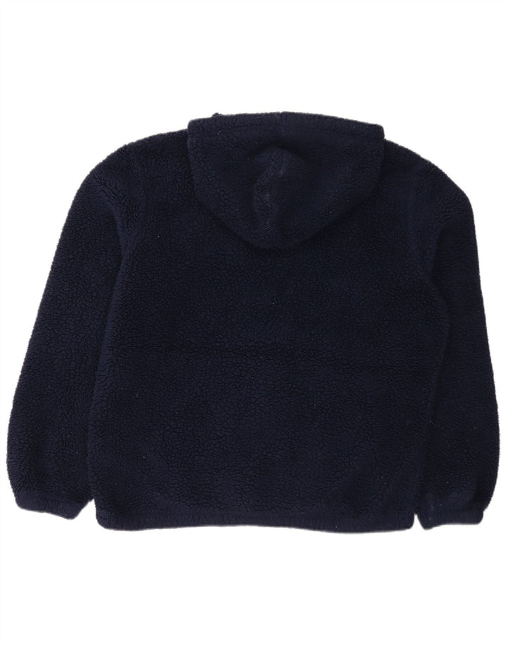 Maglione in pile con cappuccio grafico da uomo Fila XL poliestere blu navy