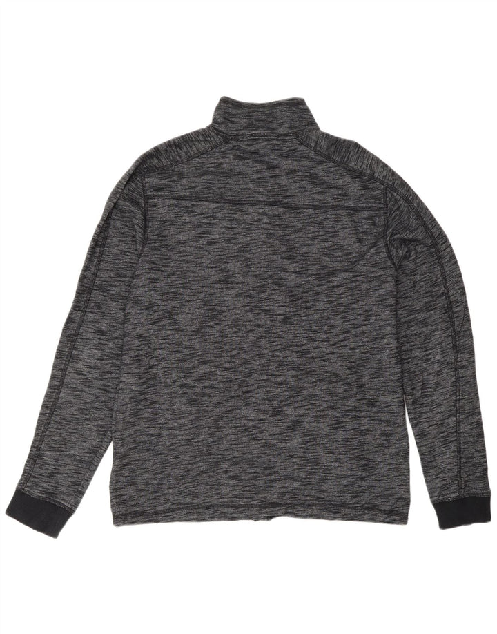 CALVIN KLEIN JEANS Giacca da tuta da uomo di grandi dimensioni in cotone chiazzato grigio