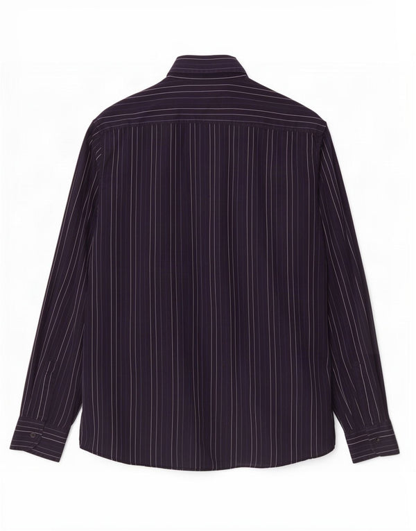 Camicia Uomo Trussardi Jeans 2XL Cotone Rigato Blu Navy