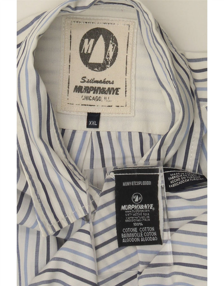 Camicia da uomo MURPHY & NYE 2XL Cotone a righe blu
