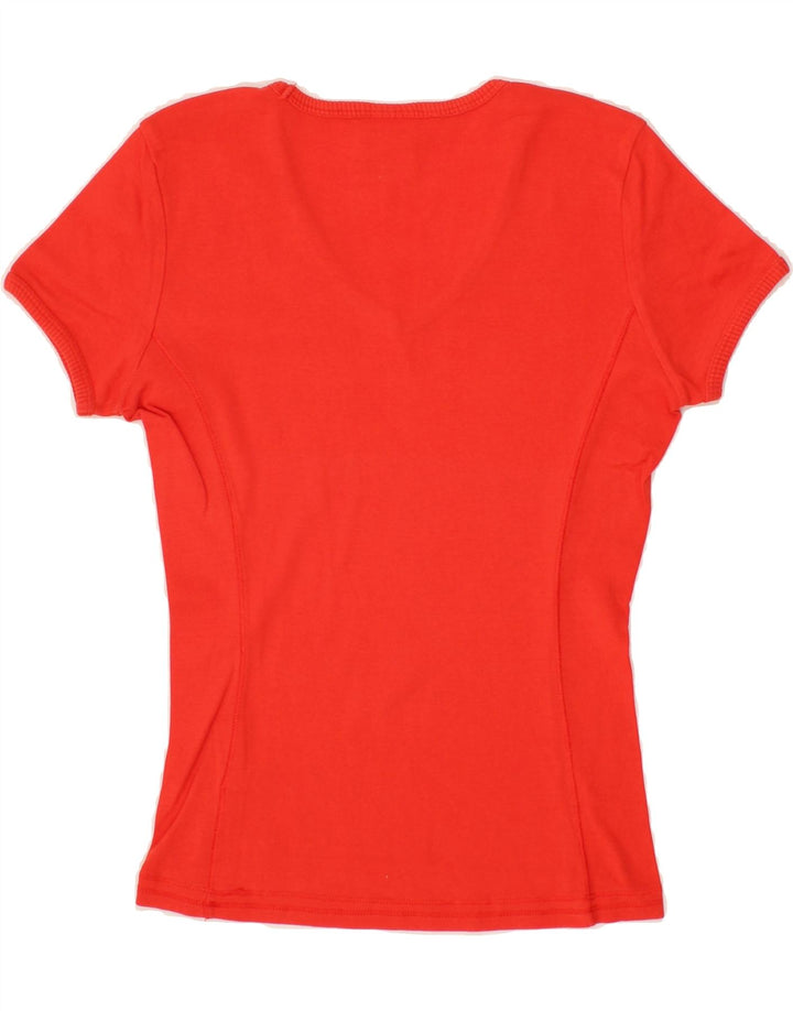 CHAMPION Womens T-Shirt Top UK 12 Medium Orange Cotton Vintage Champion and Second-Hand Champion from Messina Hembry 