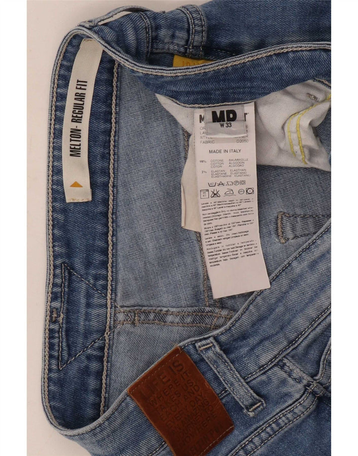 Jeans slim fit regular da uomo Meltin' Pot W33 L31 in cotone blu