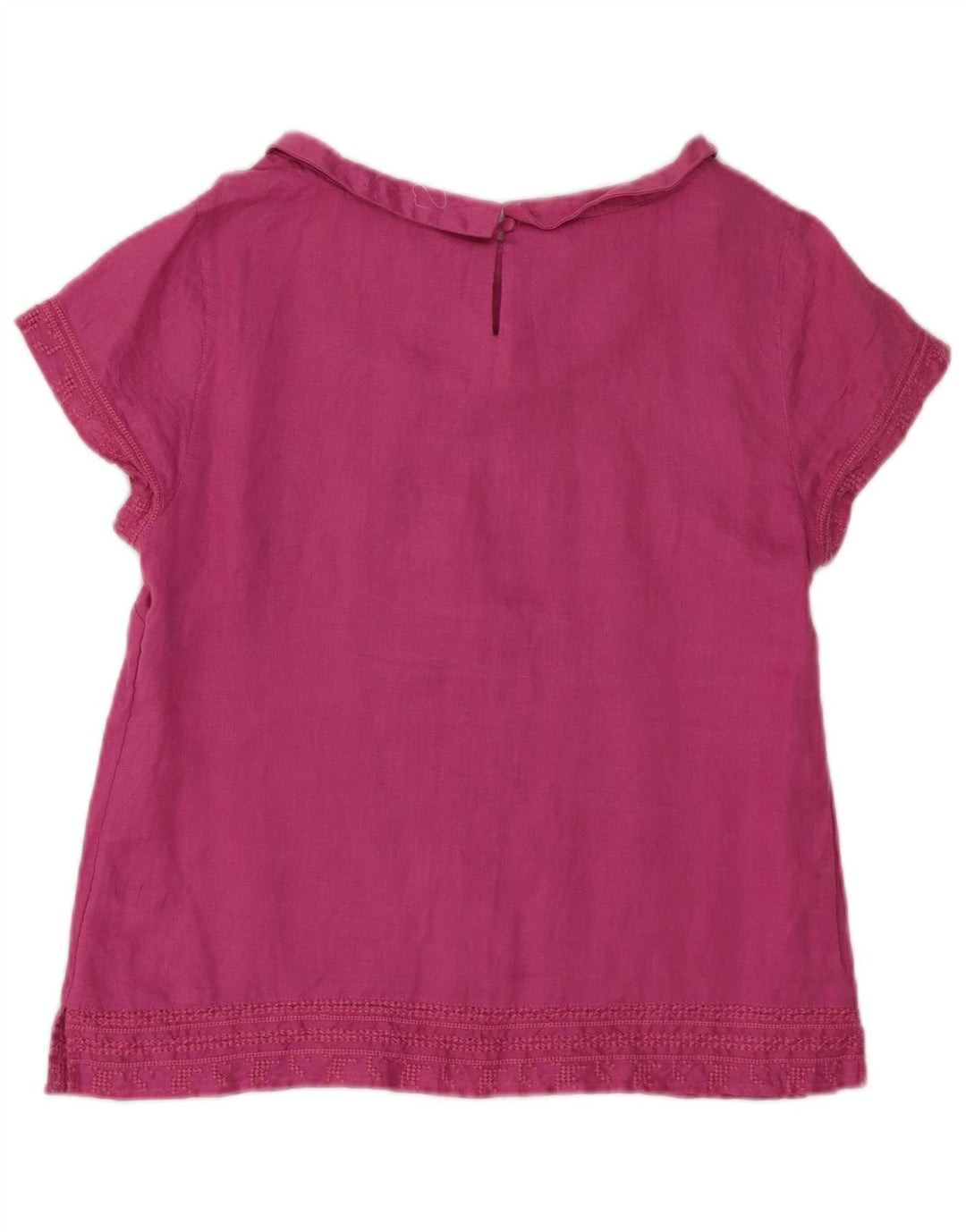 WHITE STUFF Womens Blouse Top UK 10 Small Pink Linen