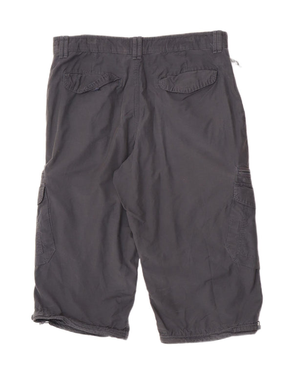 Pantaloncini bermuda cargo Marks & Spencer da uomo blu Harbour W34 grande grigio