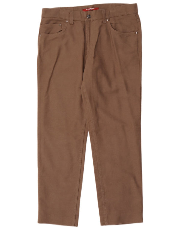 Pantaloni casual dritti da uomo Carrera 700 IT 50 Large W34 L29 Cotone marrone
