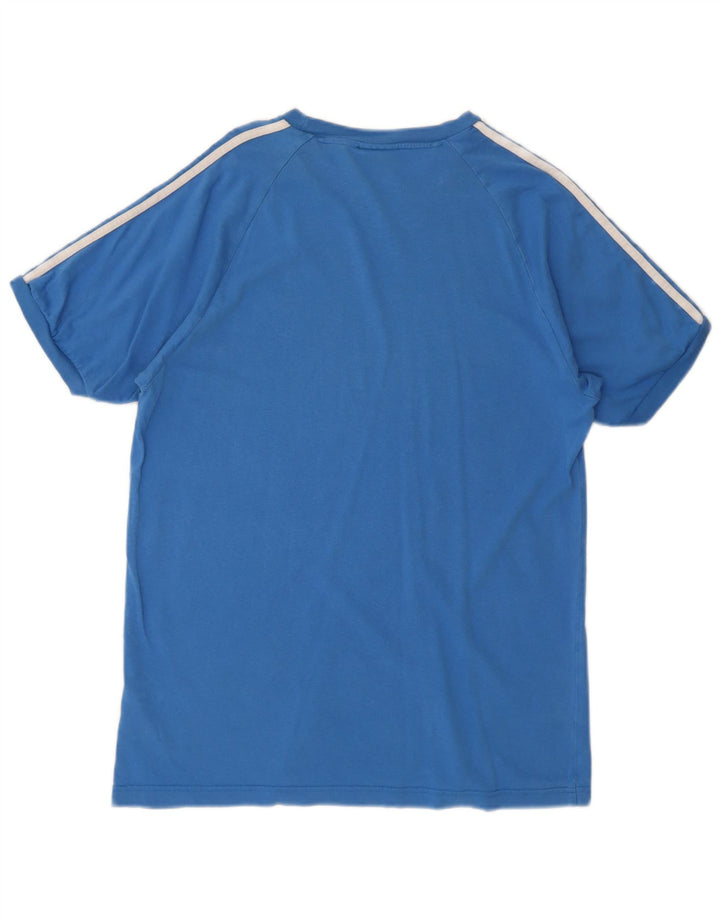 T-shirt da uomo Adidas Top in cotone blu medio