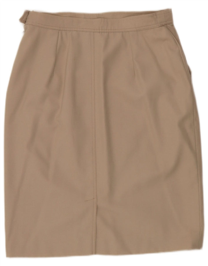 Gonna a tubino da donna Marella UK 16 Large W30 Beige Lana