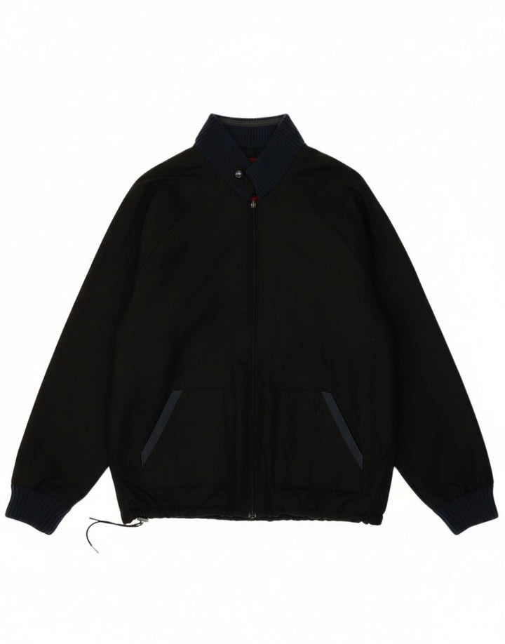 Levi's Uomo Nevada Graphic Liner Bomber Giacca UK 42 XL Nero Poliammide