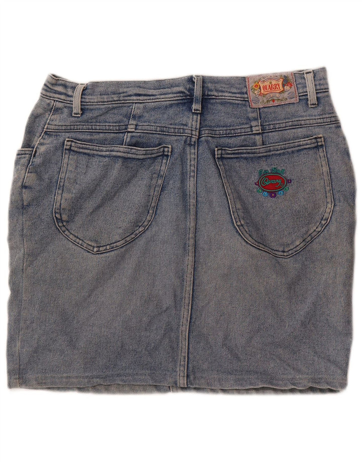 Mini gonna di jeans da donna Quarry W31 in cotone blu medio