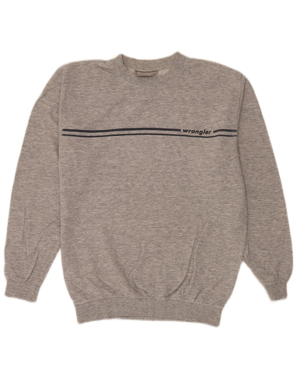 Felpa da uomo Wrangler Maglione piccolo in cotone chiazzato grigio