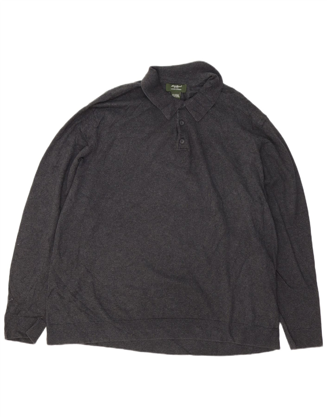 EDDIE BAUER Maglione da uomo con collo alto 2XL Cotone grigio
