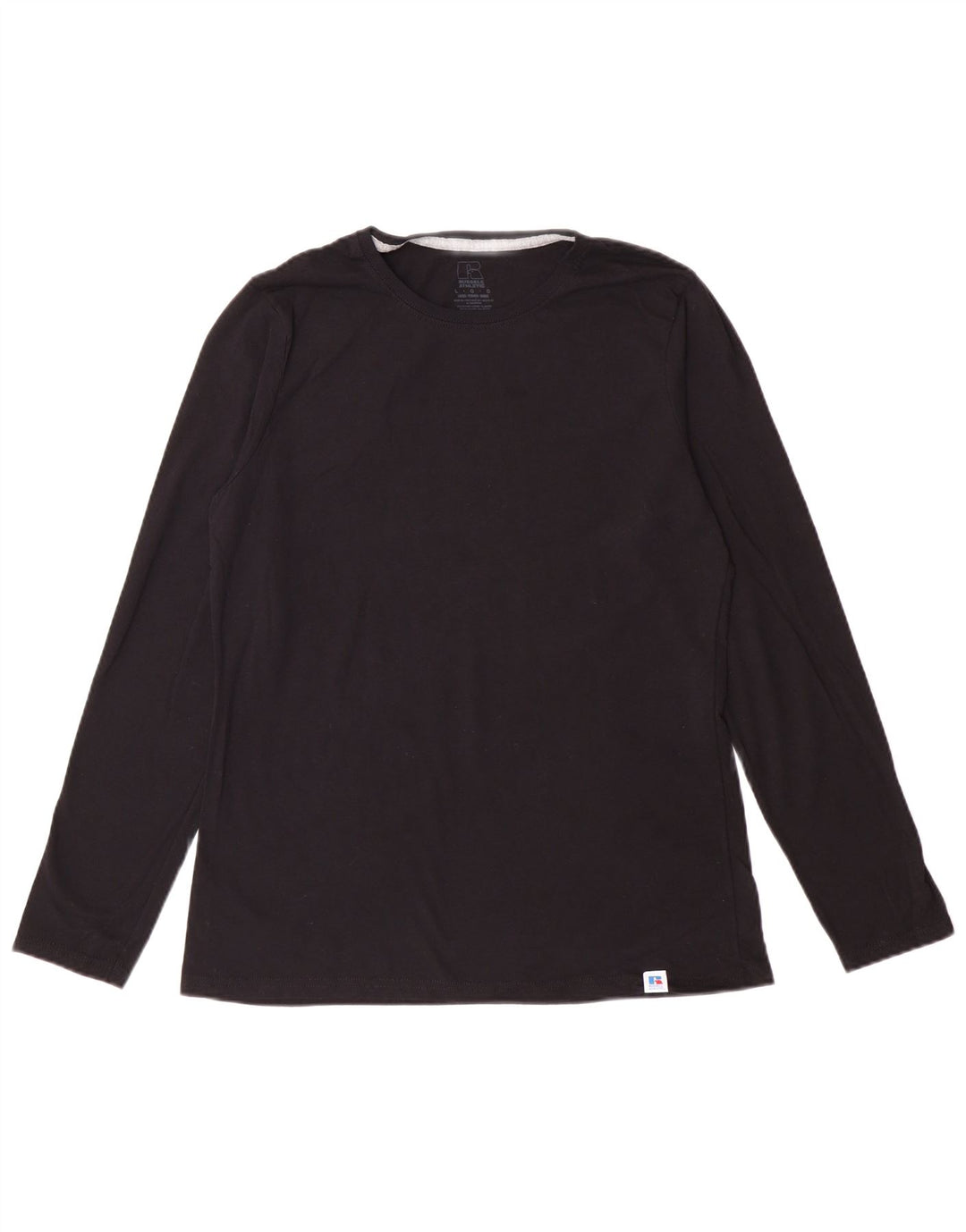 Maglia a maniche lunghe da donna Russell Athletic UK 14 grande cotone nero