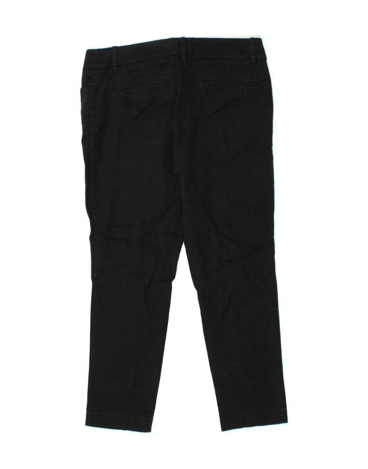 MOSSIMO Womens Stretch Slim Cropped Trousers US 10 Large W32 L26 Black Vintage Mossimo and Second-Hand Mossimo from Messina Hembry 