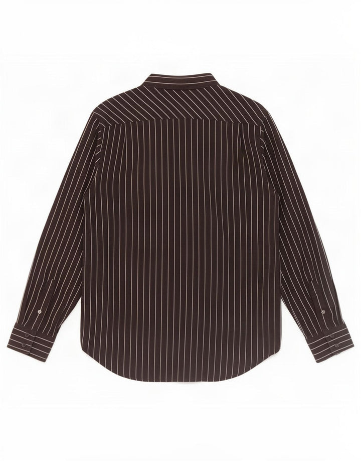Camicia da uomo Vans in cotone gessato medio nero