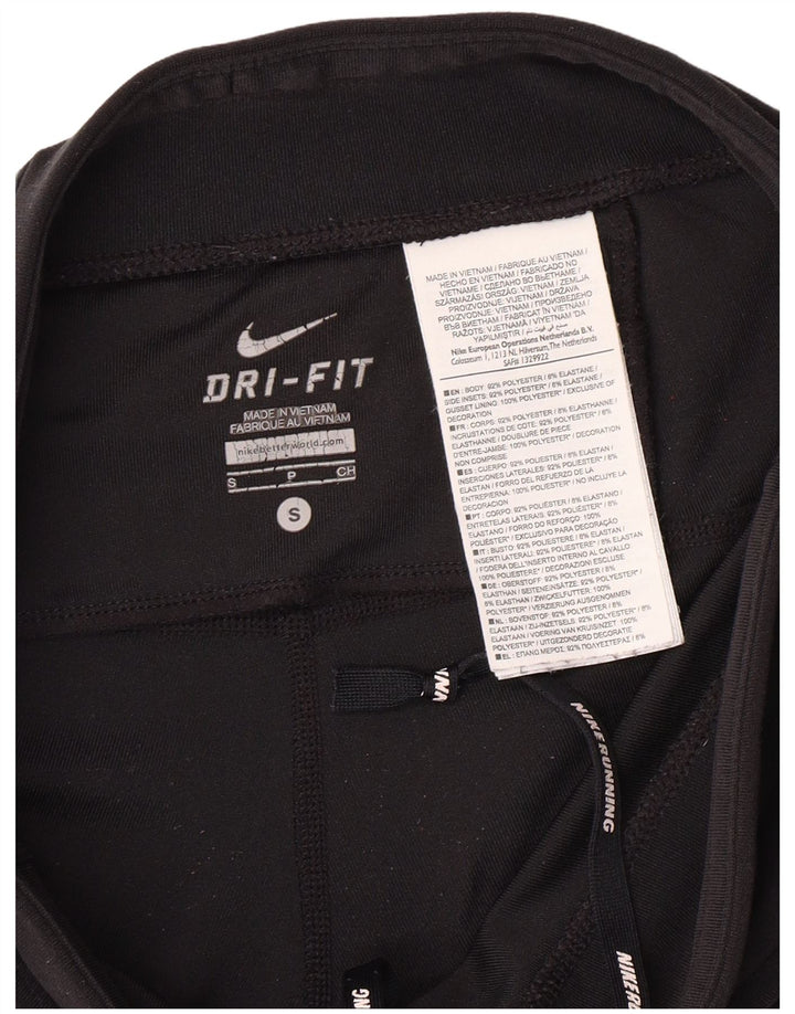 Leggings da donna NIKE UK 10 Small poliestere nero