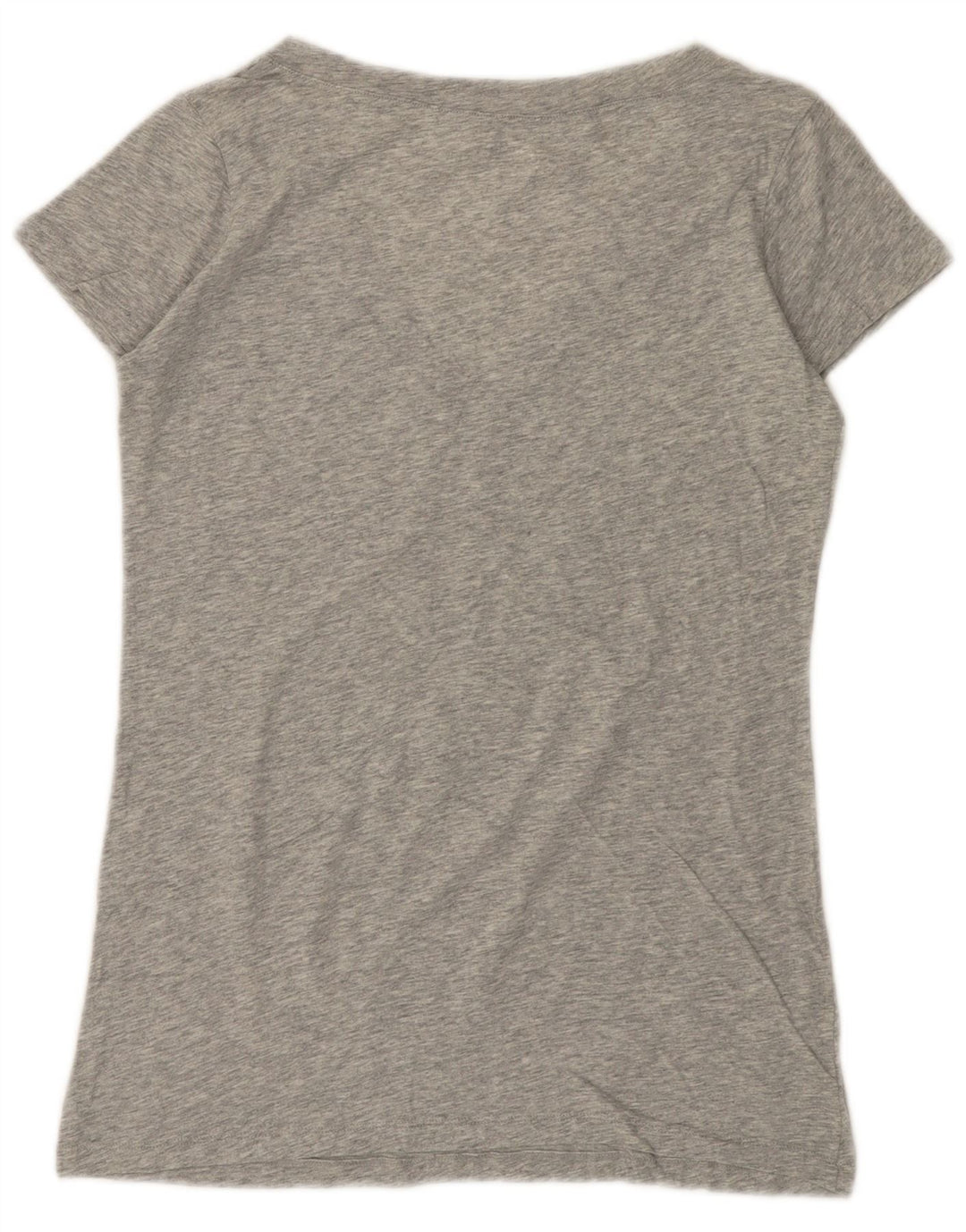 T-shirt grafica da donna BENETTON Top UK 12 Grigio medio chiazzato