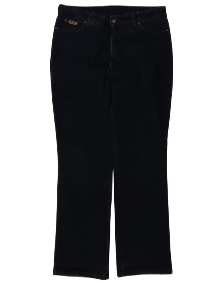 Jeans bootcut regolari da donna WRANGLER W34 L32 cotone blu navy