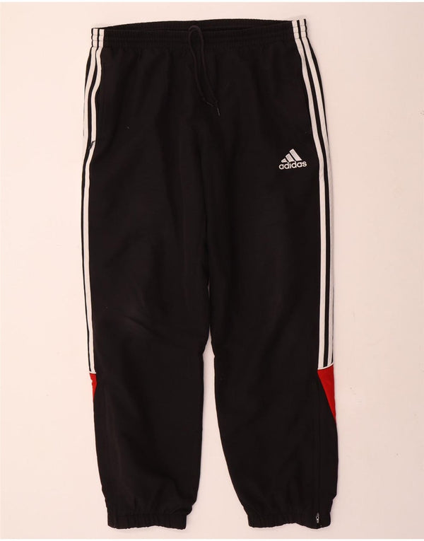 Adidas Mens Tracksuit Trousers Joggers UK 44/46 Large Black Colourblock