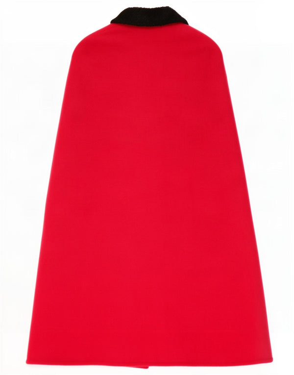Cappotto vintage da donna a mantella, taglia unica, rosa