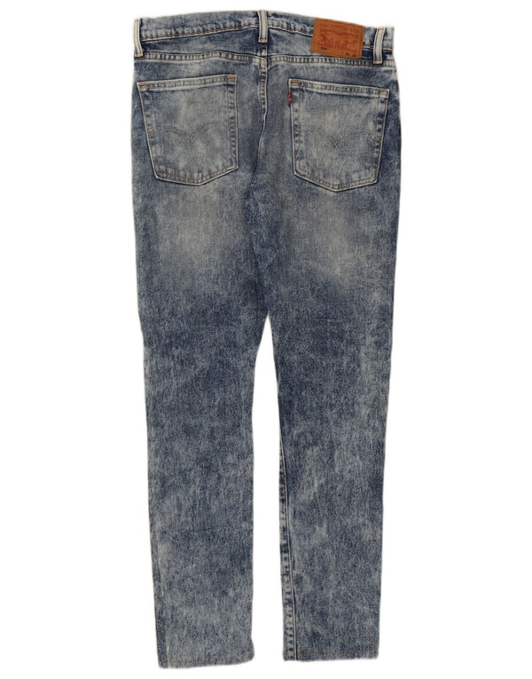 Jeans skinny Levi's da uomo 510 lavaggio acido W32 L29 cotone blu