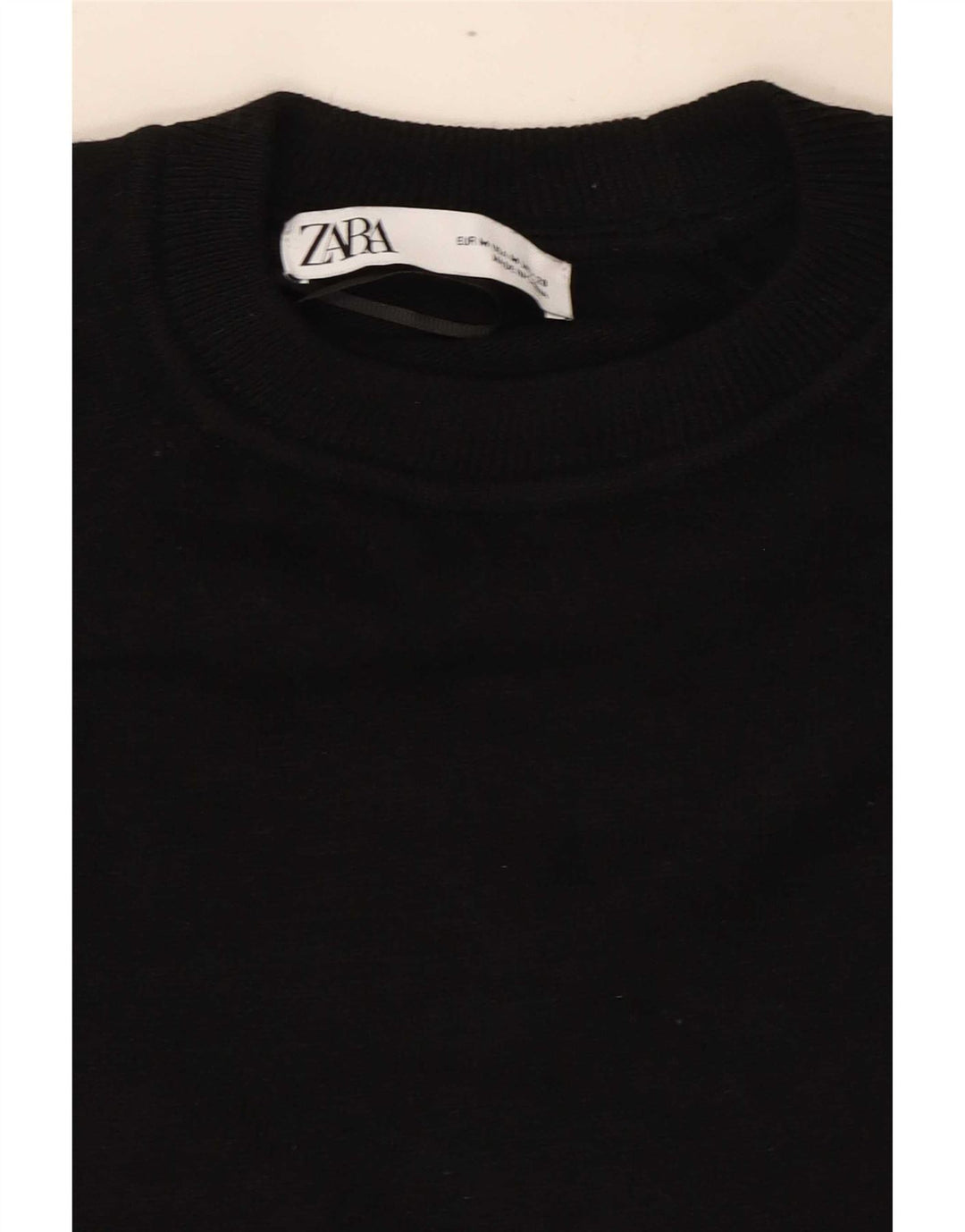 Camicetta oversize corta da donna Zara UK 14 media nera