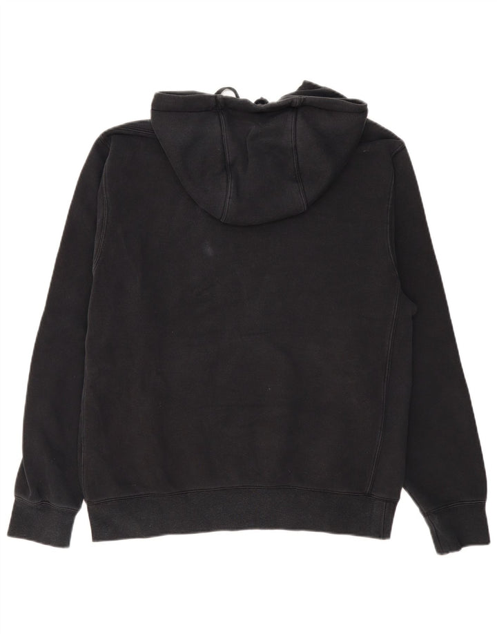 Felpa con cappuccio da uomo NIKE, cotone nero medio