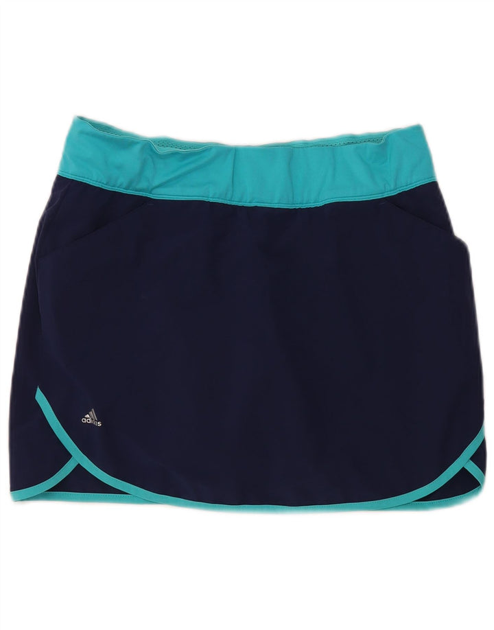 Adidas Donna Skort UK 14 Medio Blu Navy Poliestere