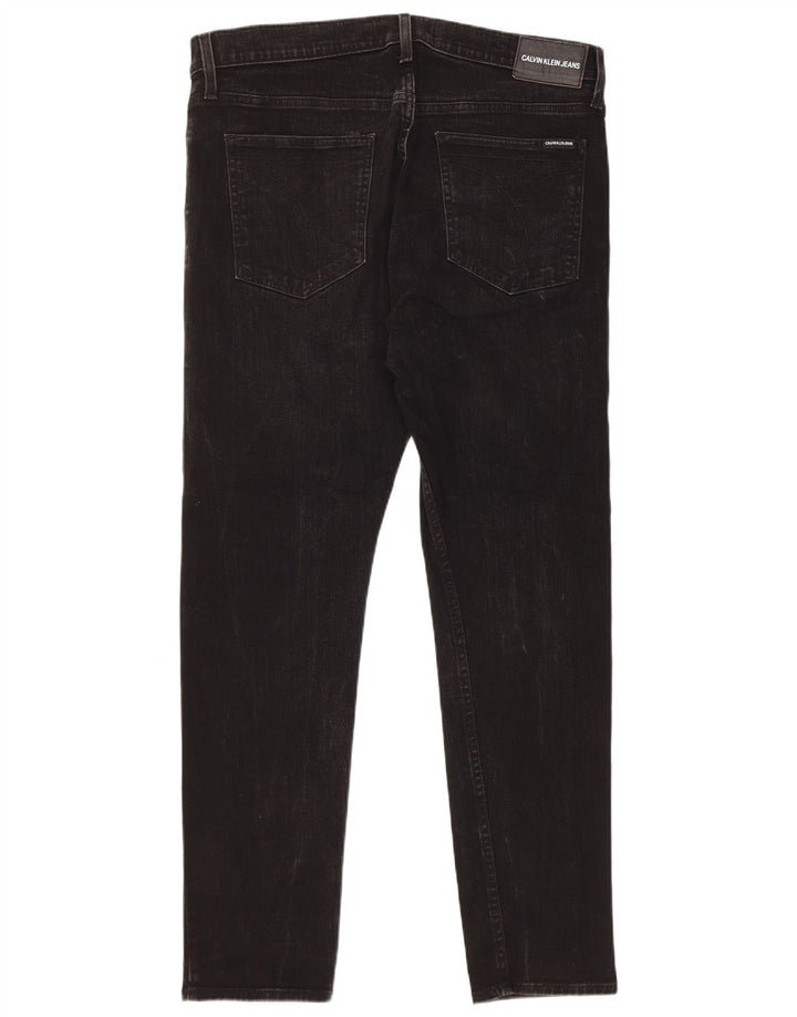 Jeans slim da uomo Calvin Klein W36 L32 cotone nero