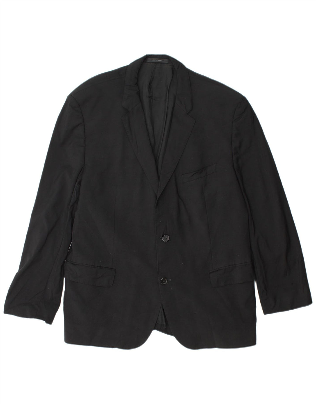 Giacca blazer a 2 bottoni HUGO BOSS Guabello da uomo UK 40 grande in viscosa nera